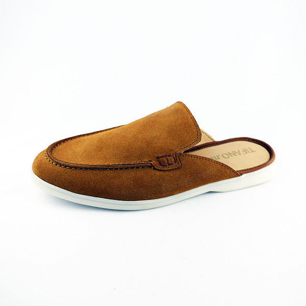 Sabot Mule pour homme R115 marron daim ..........  sabots médicales homme Maroc